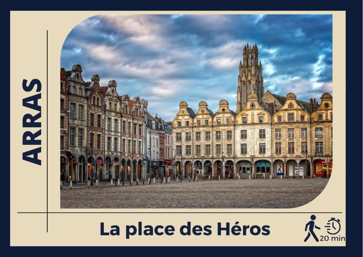 Le Cocon Bleu - Appartement Calme - Parking Gratuit - Fibre Arras Eksteriør billede